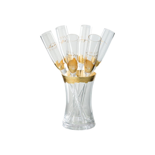 CHAMPAGNE GLASS WITH BUCKET GLASS SET
