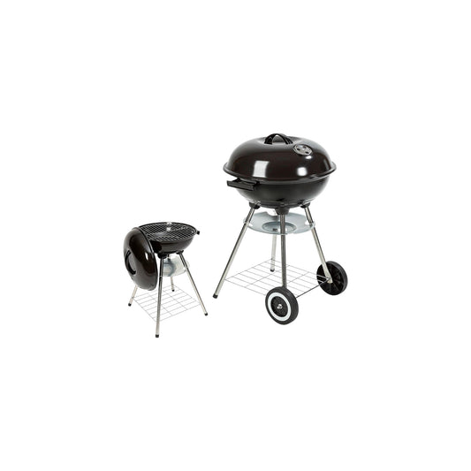 CHARCOAL ROUND BARBECUE WITH WHEELS
