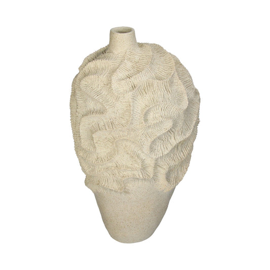 CORAL VASE POLYRESIN SAND