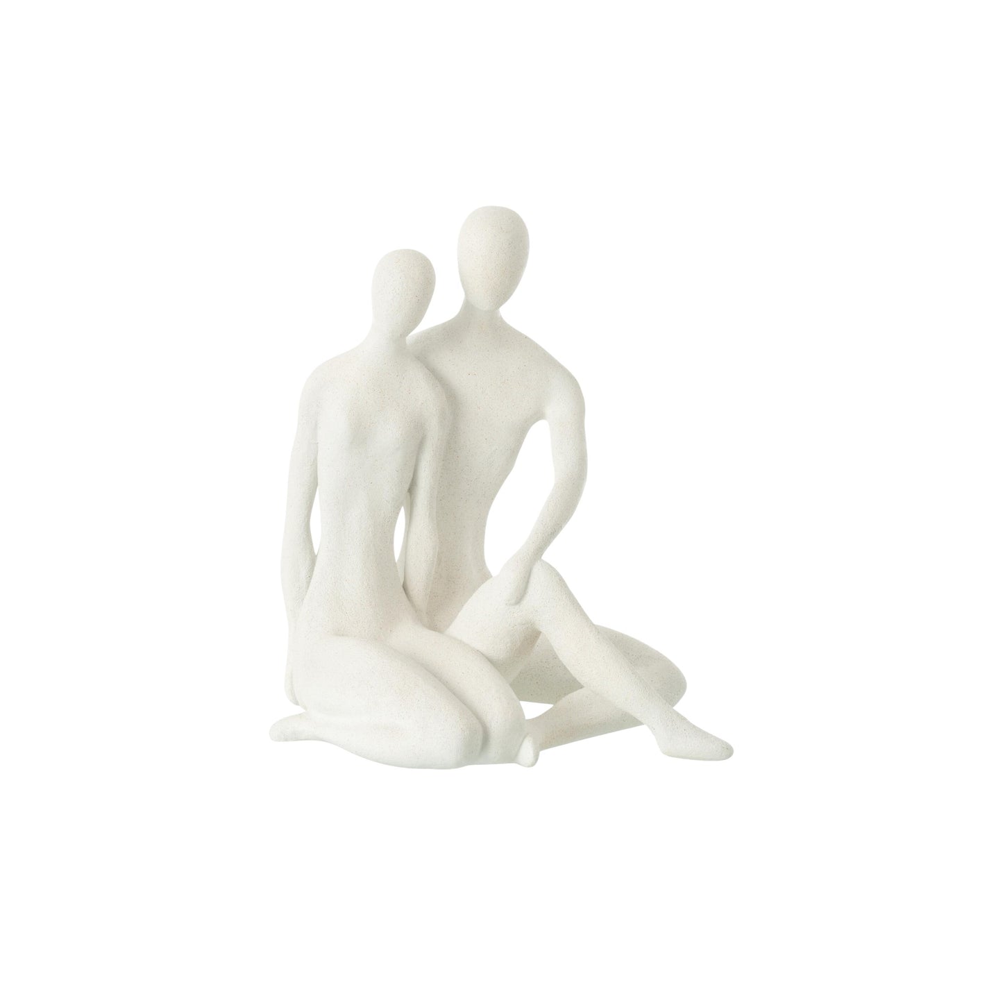 COUPLE SITTING MORDERN RESIN WHITE