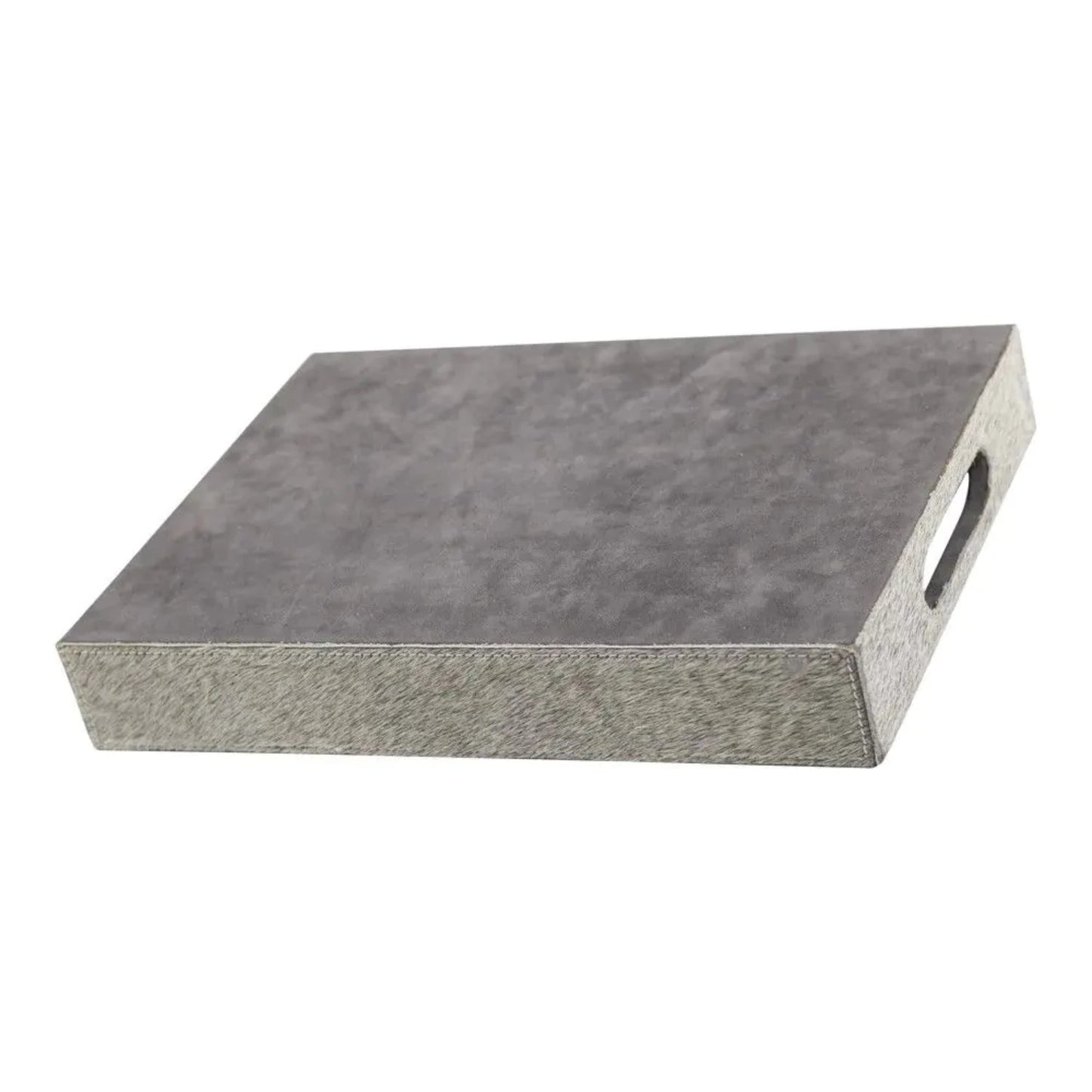 COW RECTANGLE TRAY GREY