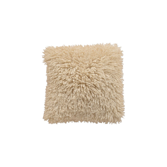CUSHION OCTAVE FAUX FUR BEIGE