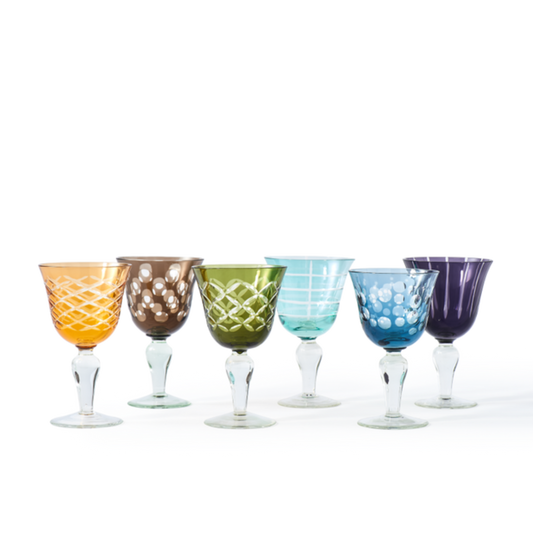 S6 CUTTINGS WINE GLASSES