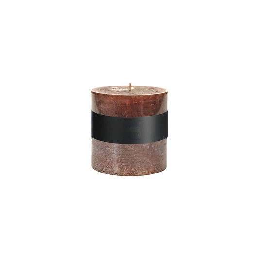 CYLINDRICAL CANDLE BROWN