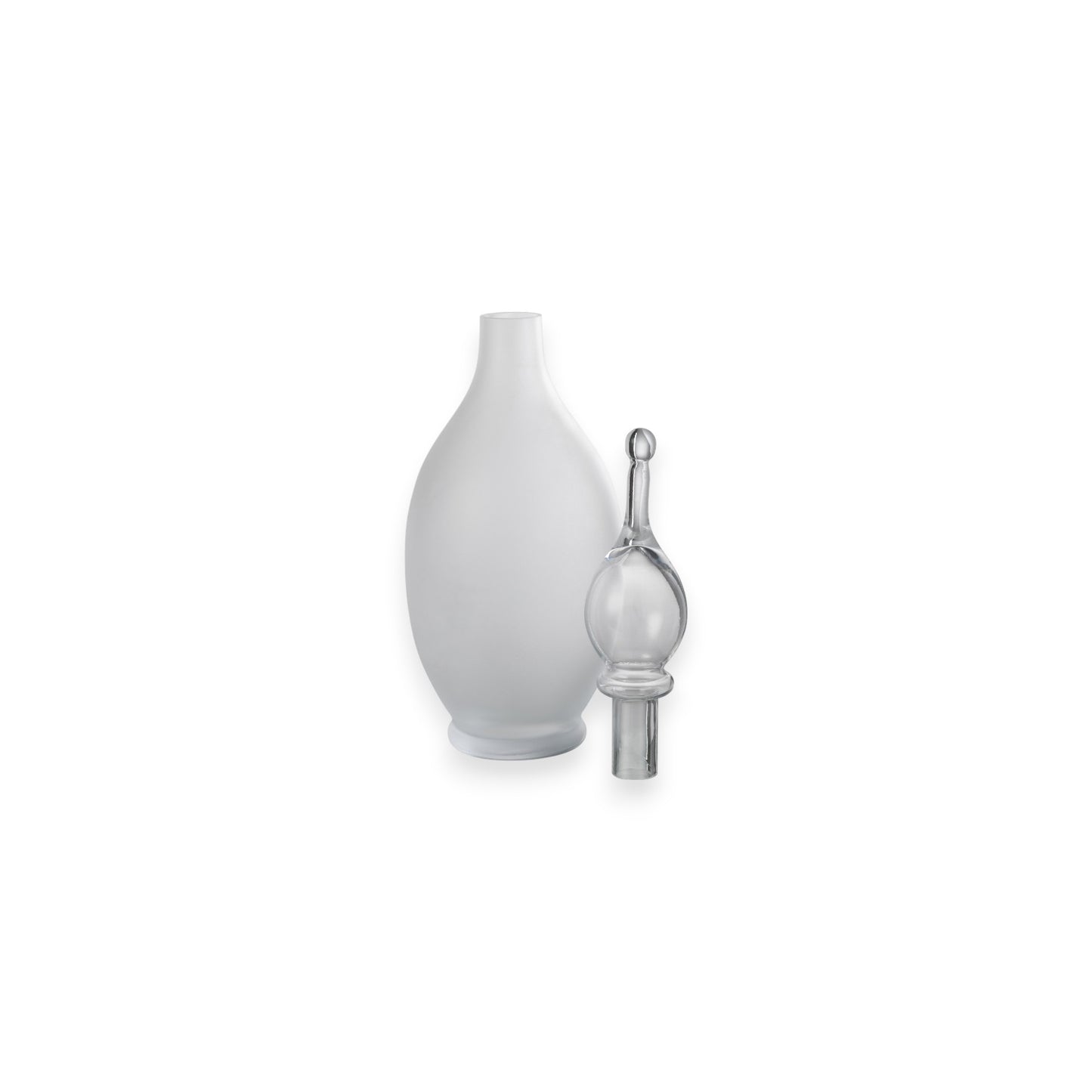 DECORATIVE CARAFE JOE 53 CM TRANSPARENT GLASS
