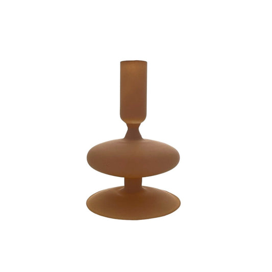 FABIA CANDLE HOLDER BROWN