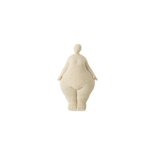 FIGURINE MODERN WOMAN STANDING BEIGE