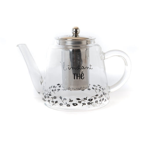 FLORA GLASS INFUSER TEAPOT