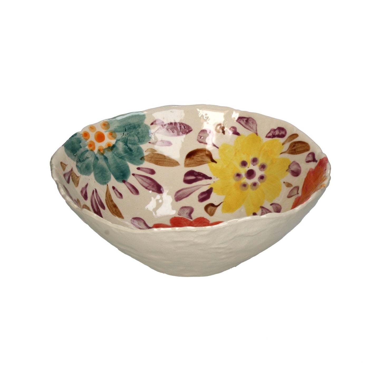 FLOWERS BOWL EARTHENWARE