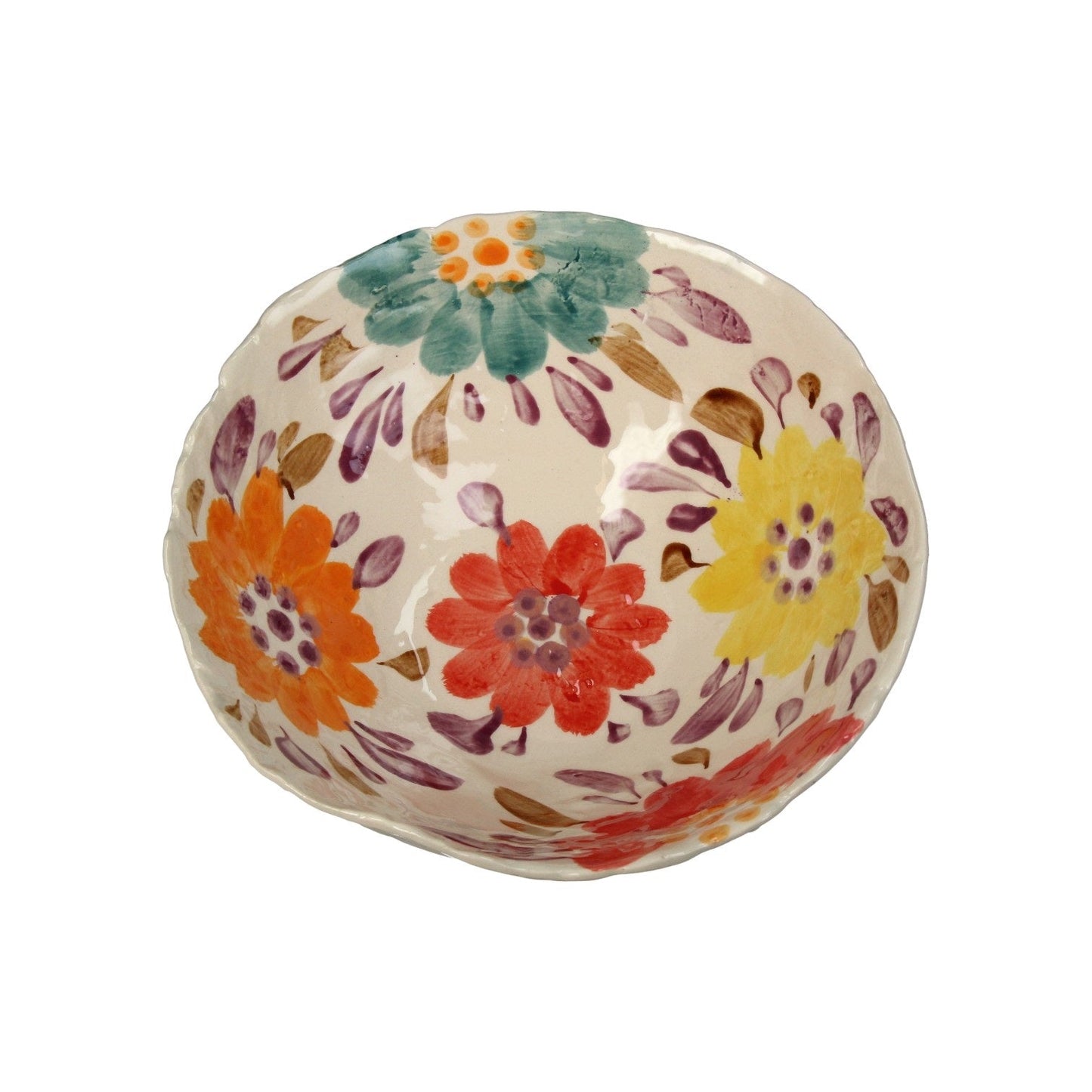 FLOWERS BOWL EARTHENWARE