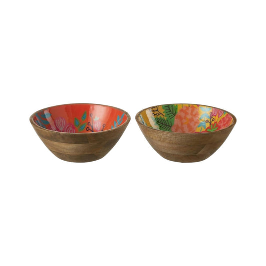 FLOWER BOWL MANGO WOOD