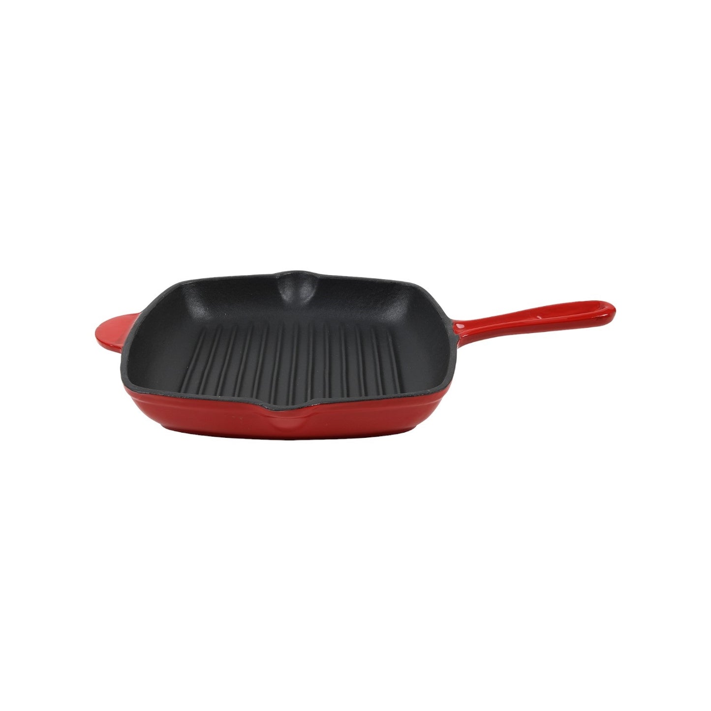 FRYING PAN 25 X 25 CM CAST IRON RED