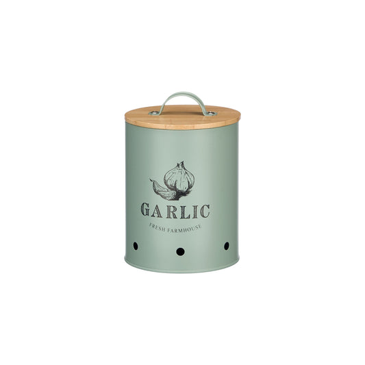 GARLIC KEEPER BAMBOO WITH LID