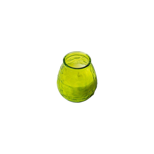 GLASS CANDLE VASE GREEN