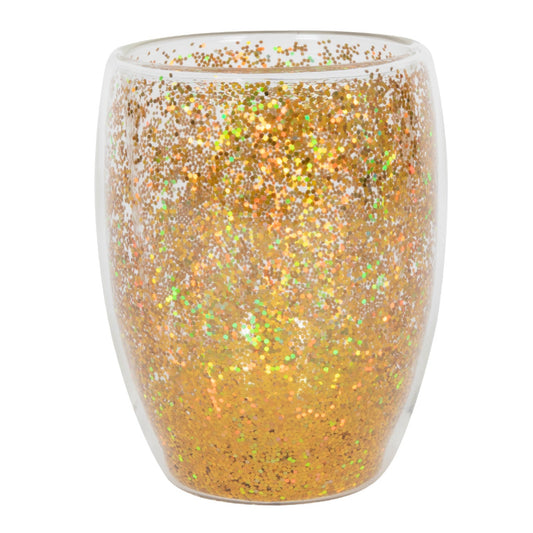 GLASS CONFETTI DOUBLE WALLED GOLD