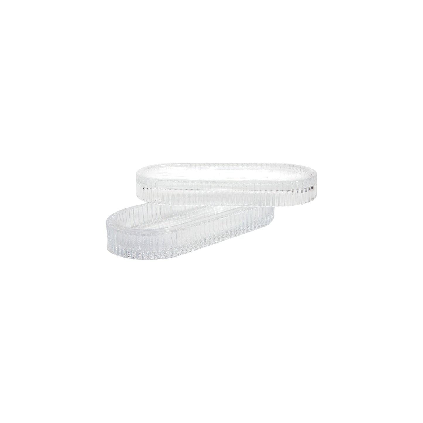 GLASS DISH OVAL LINES