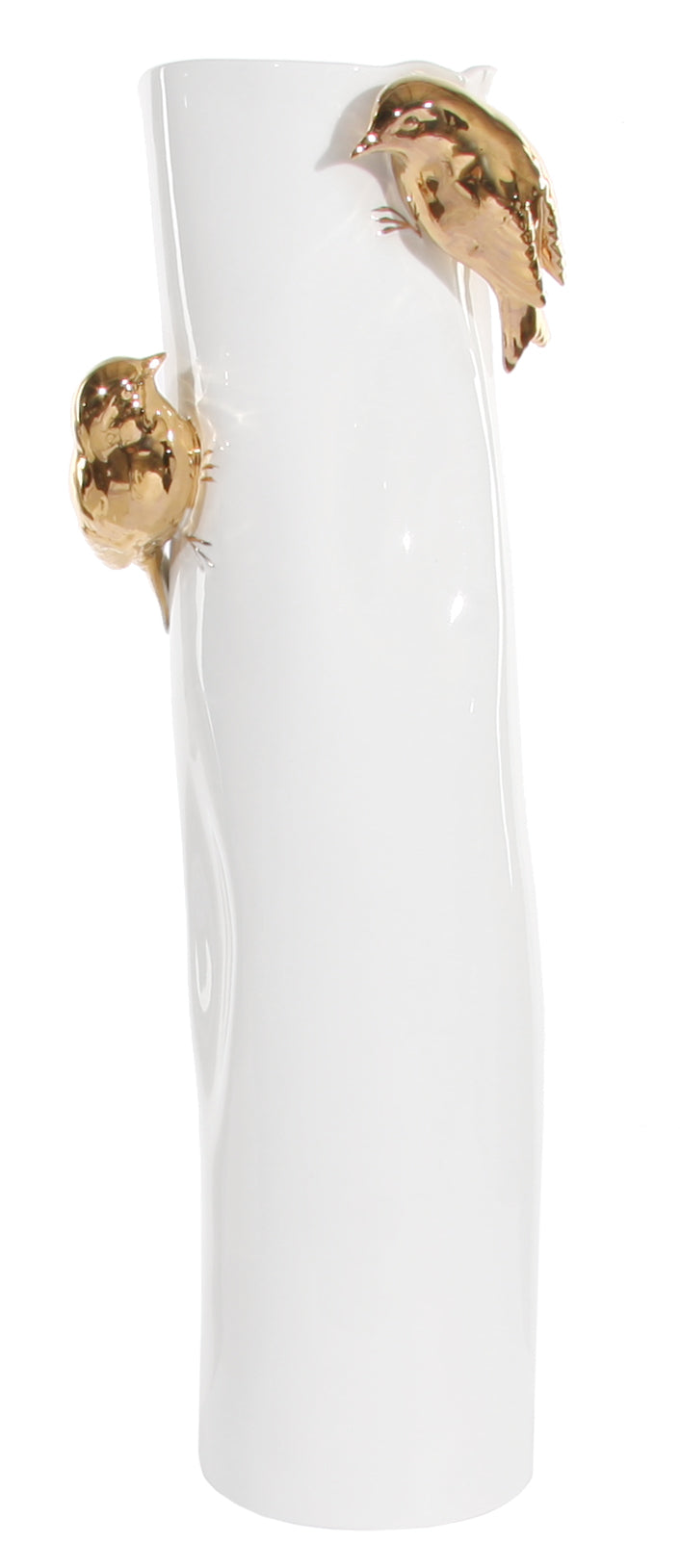 GOLD BIRDS VASE