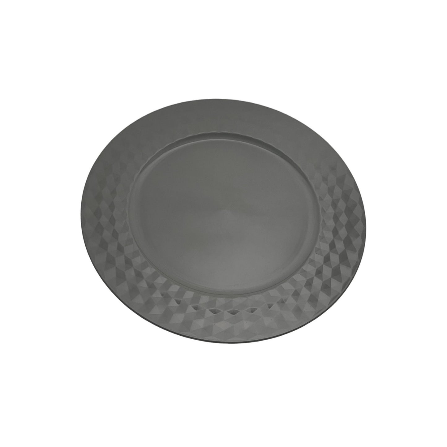 GREY PRESENTATION PLATE