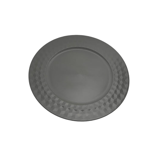 GREY PRESENTATION PLATE