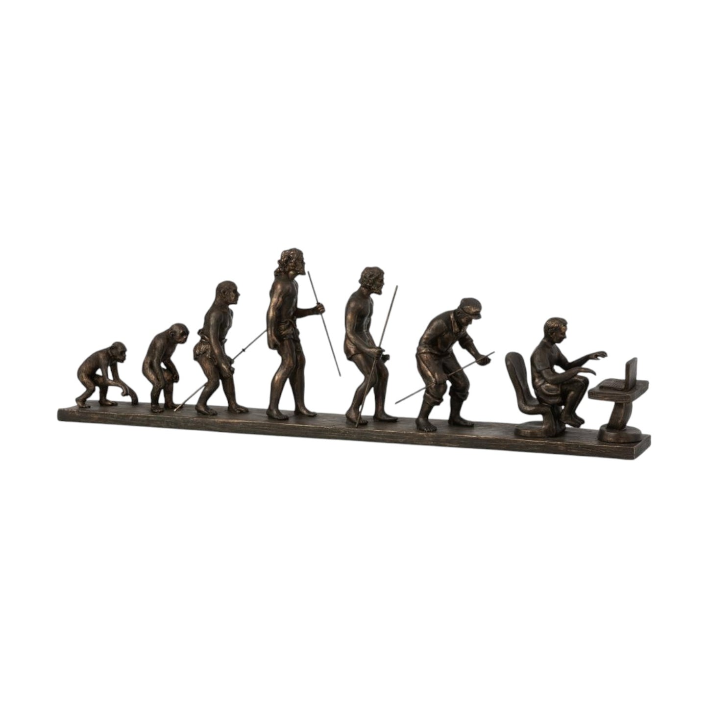 HUMAN EVOLUTION POLY BRONZE