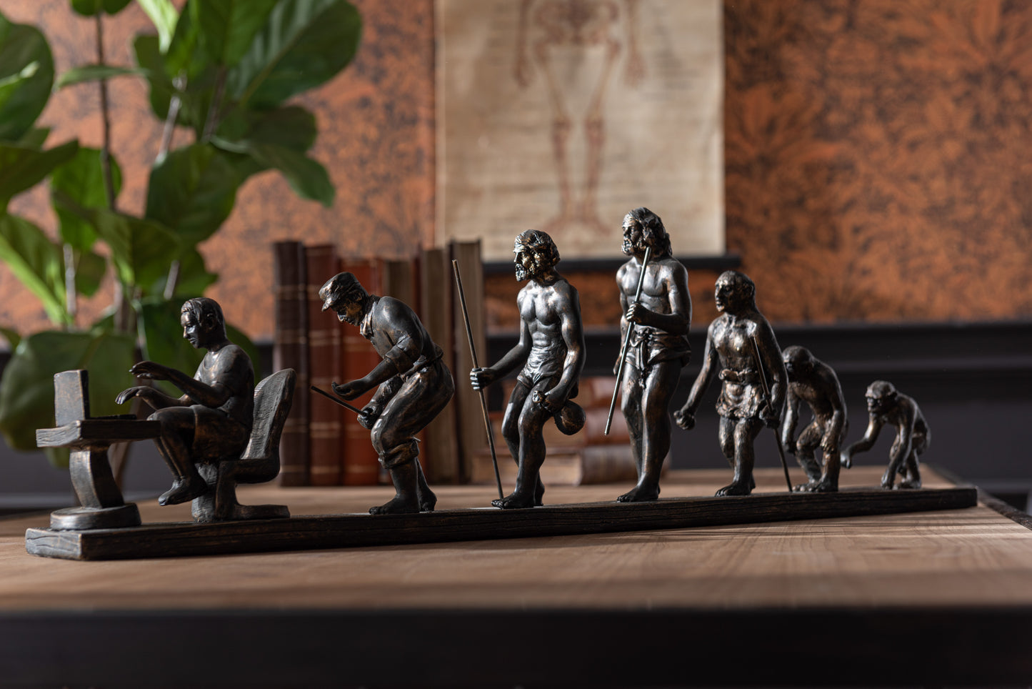 HUMAN EVOLUTION POLY BRONZE