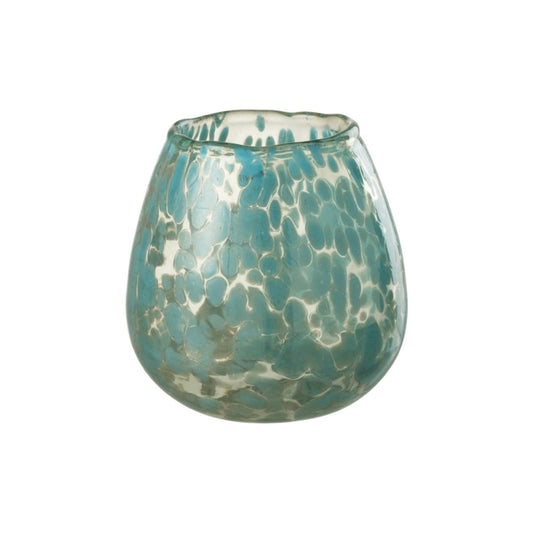 HURRICANE SPOTS GLASS BLUE