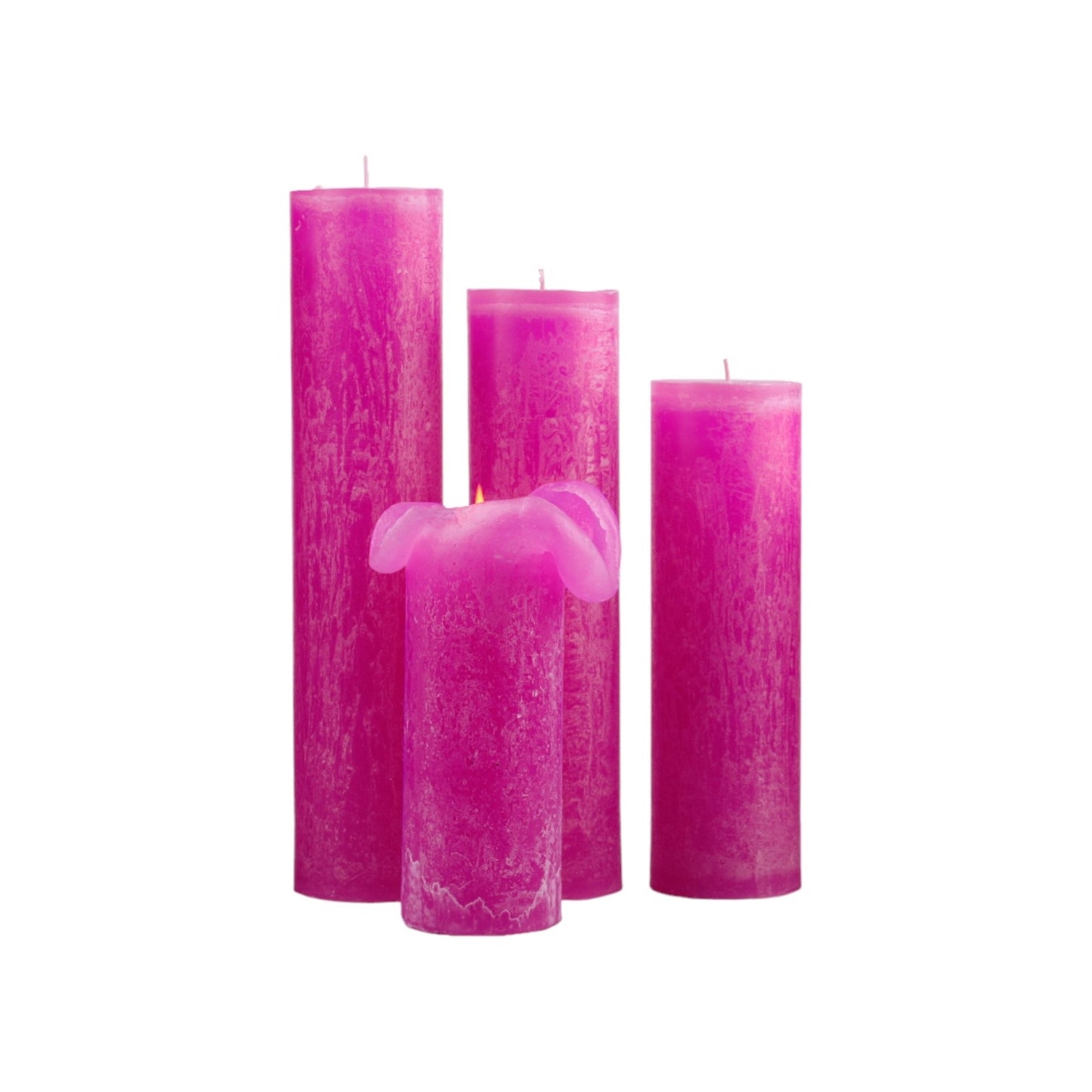 ICED CANDLE DARK PINK