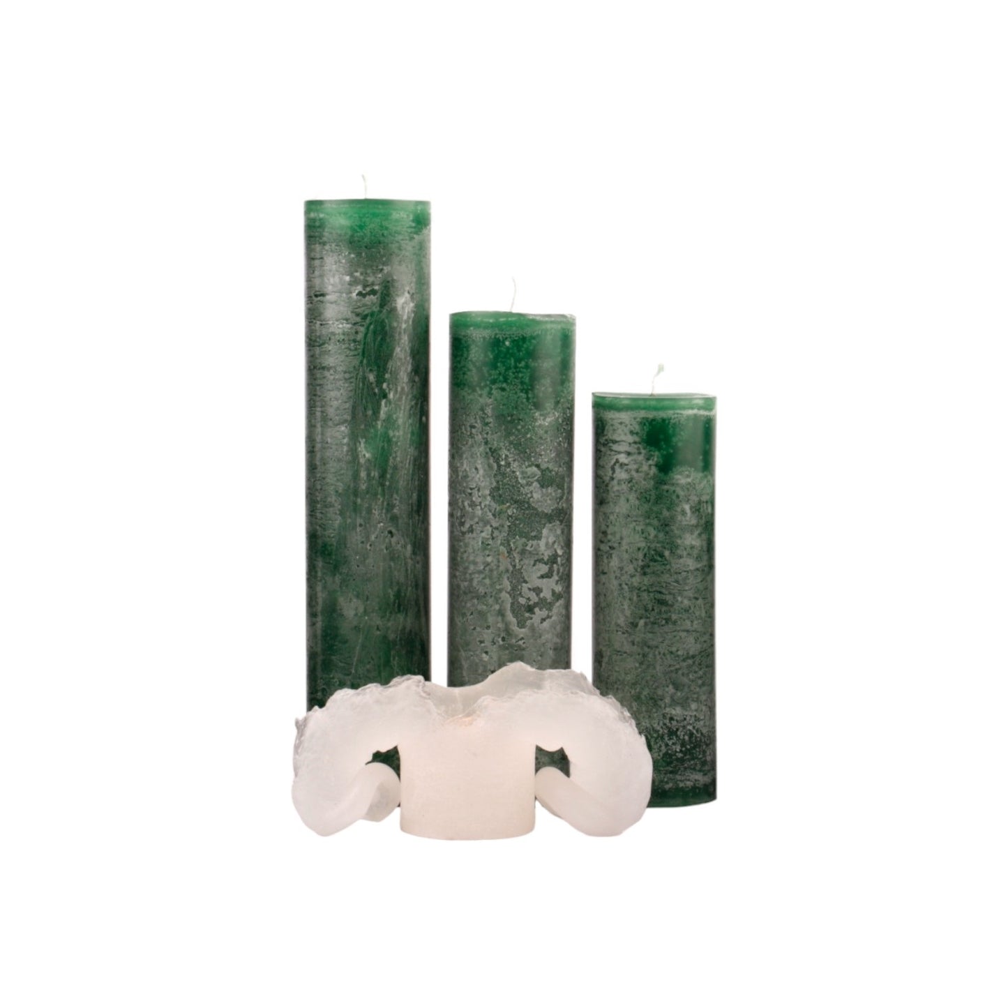 ICED CANDLE GREEN FOREST