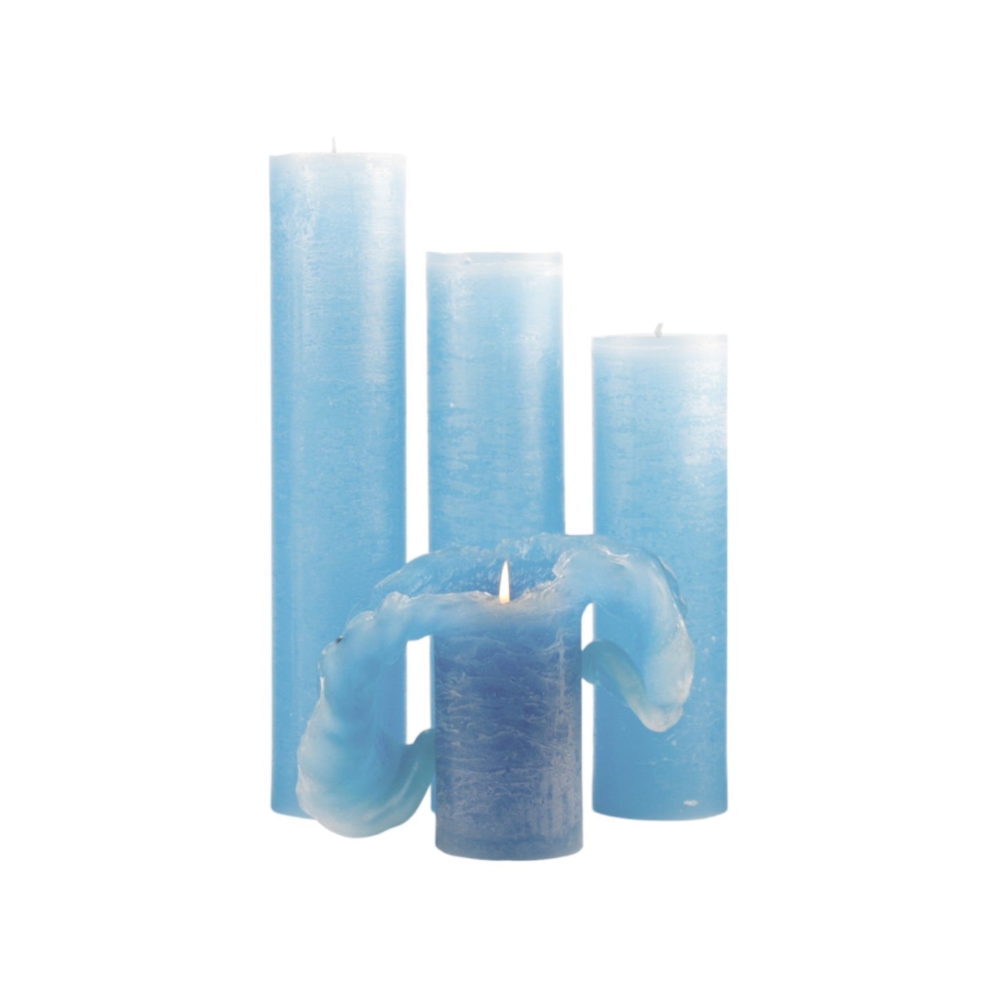 ICED CANDLE LIGHT BLUE