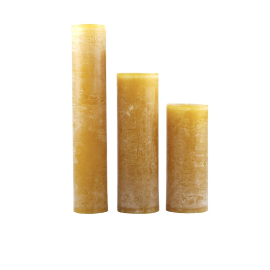 ICED CANDLE OCHRE