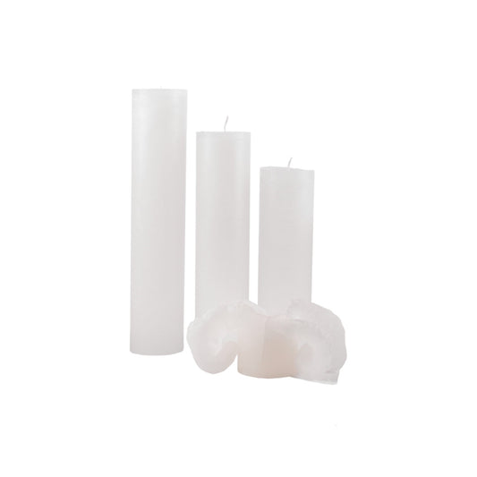 ICED CANDLE WHITE