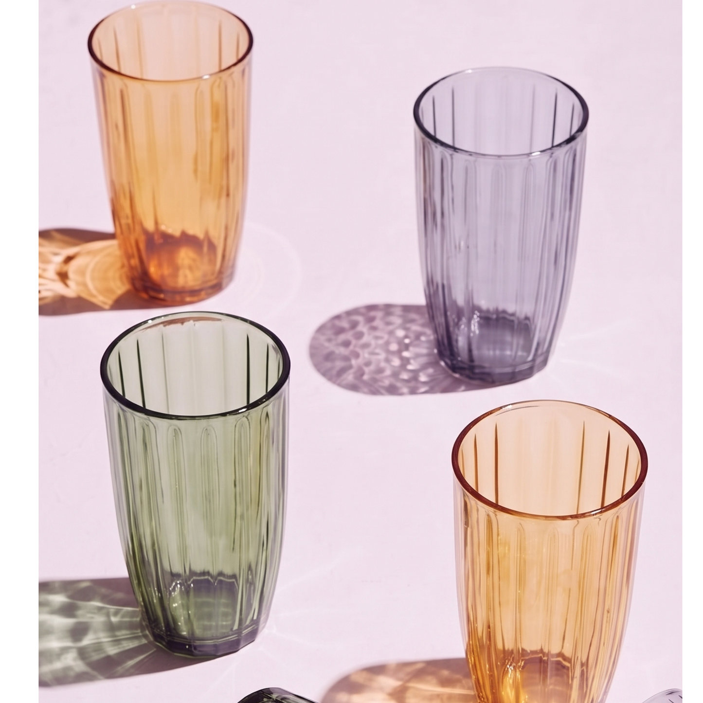 LONG GLASS STRIPED 440 ML
