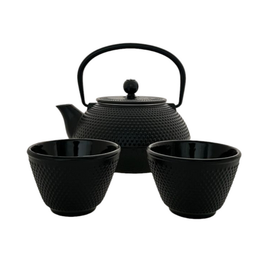 S3 JAPANESE CAST IRON TEAPOT BLACK