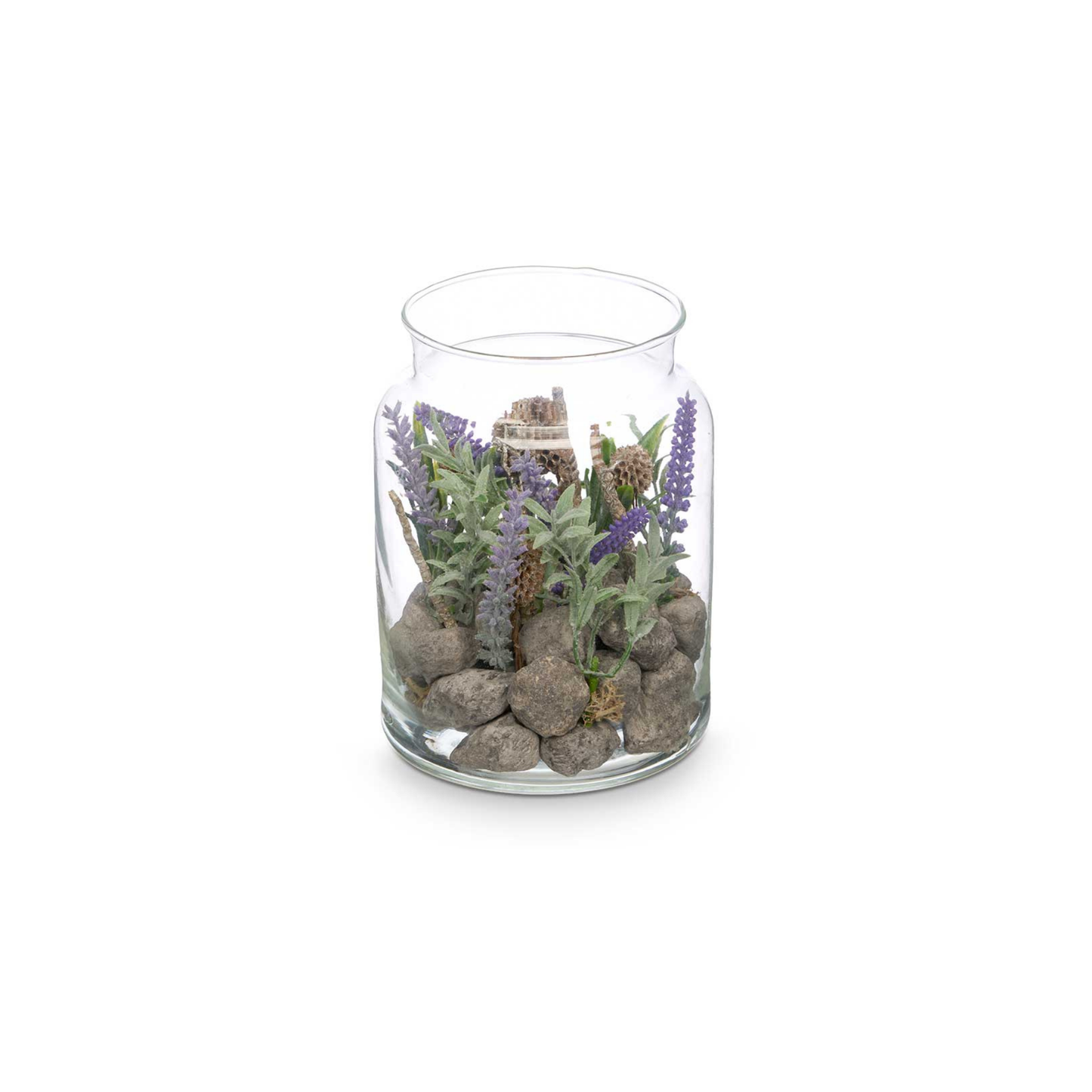 JAR GLASS WITH LAVENDER