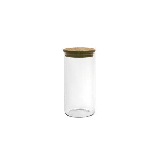 JAR WITH COVER WOOD