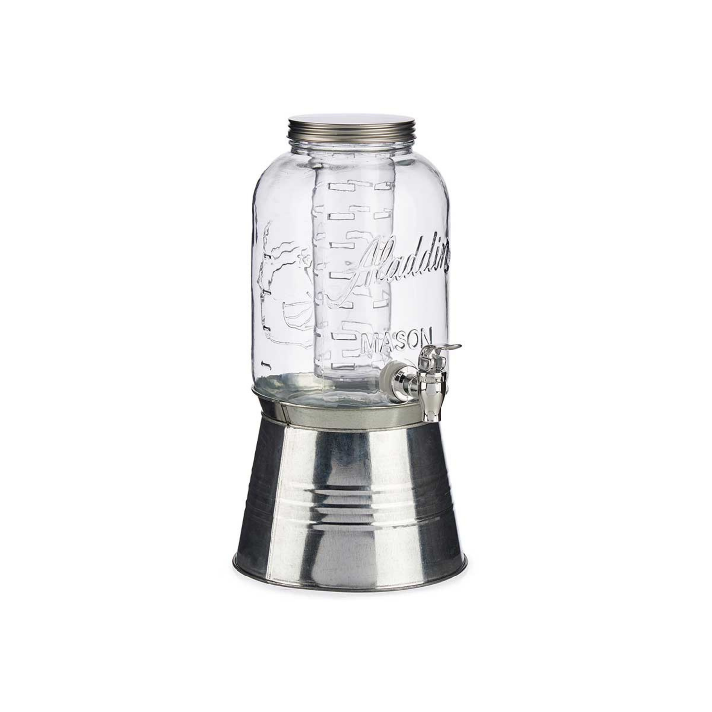 JUG WITH SUPPORT AND COOLER SILVER