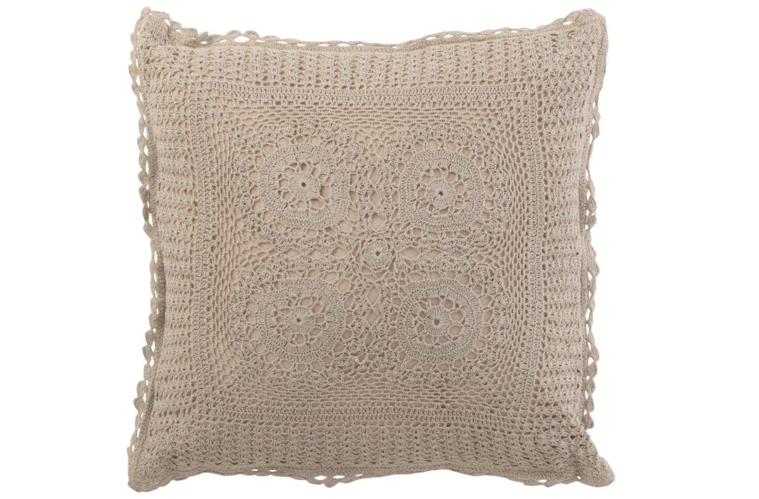 LACE COTTON CUSHION COVER