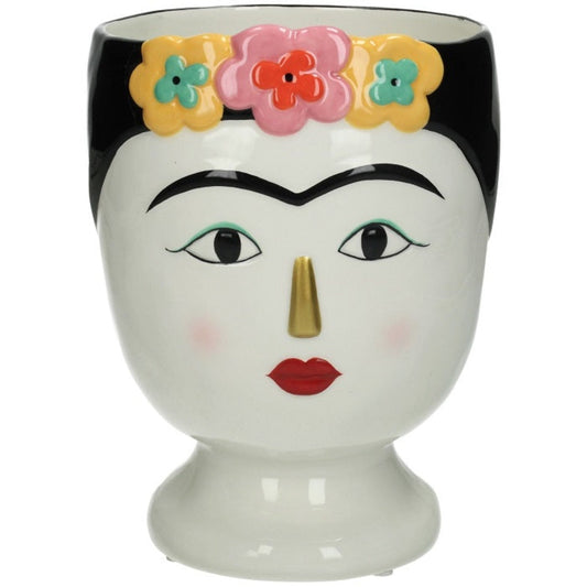 LADY FLOWER PLANTER (WHITE)