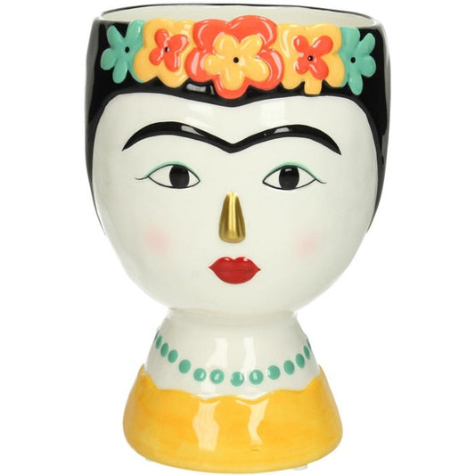 LADY FLOWER PLANTER (YELLOW)