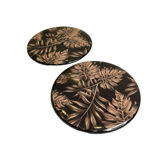 S6 LEAF COASTER BLACK