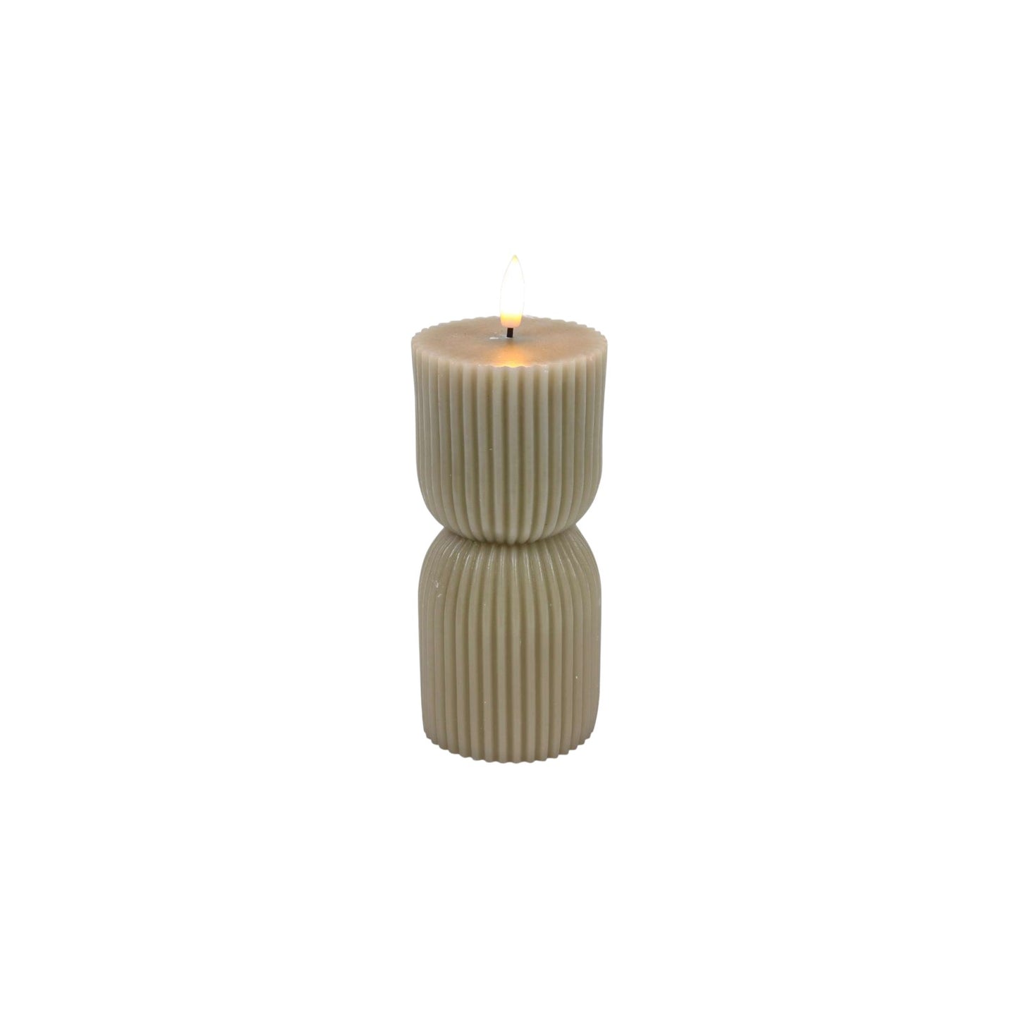 LED CANDLE RIBBED