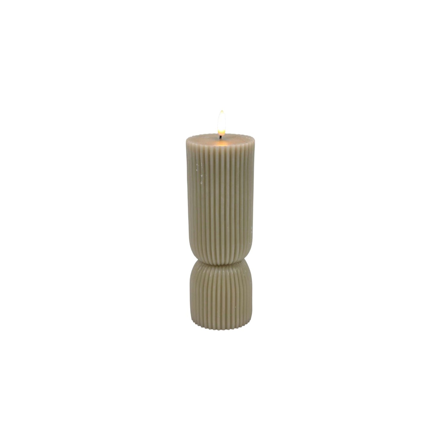 LED CANDLE RIBBED