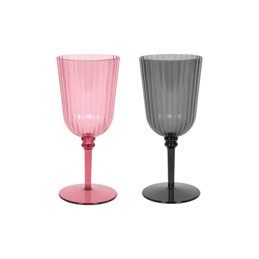 LINES PLASTIC WINE GLASS