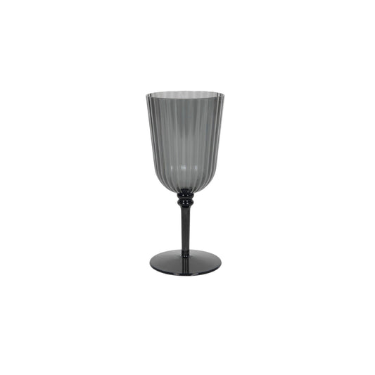 LINES PLASTIC WINE GLASS