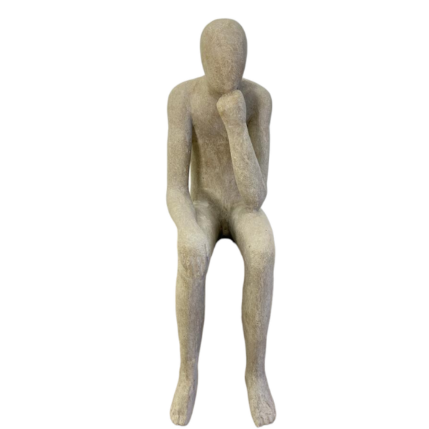 LOUNGE SITTING MAN THINKING STATUE