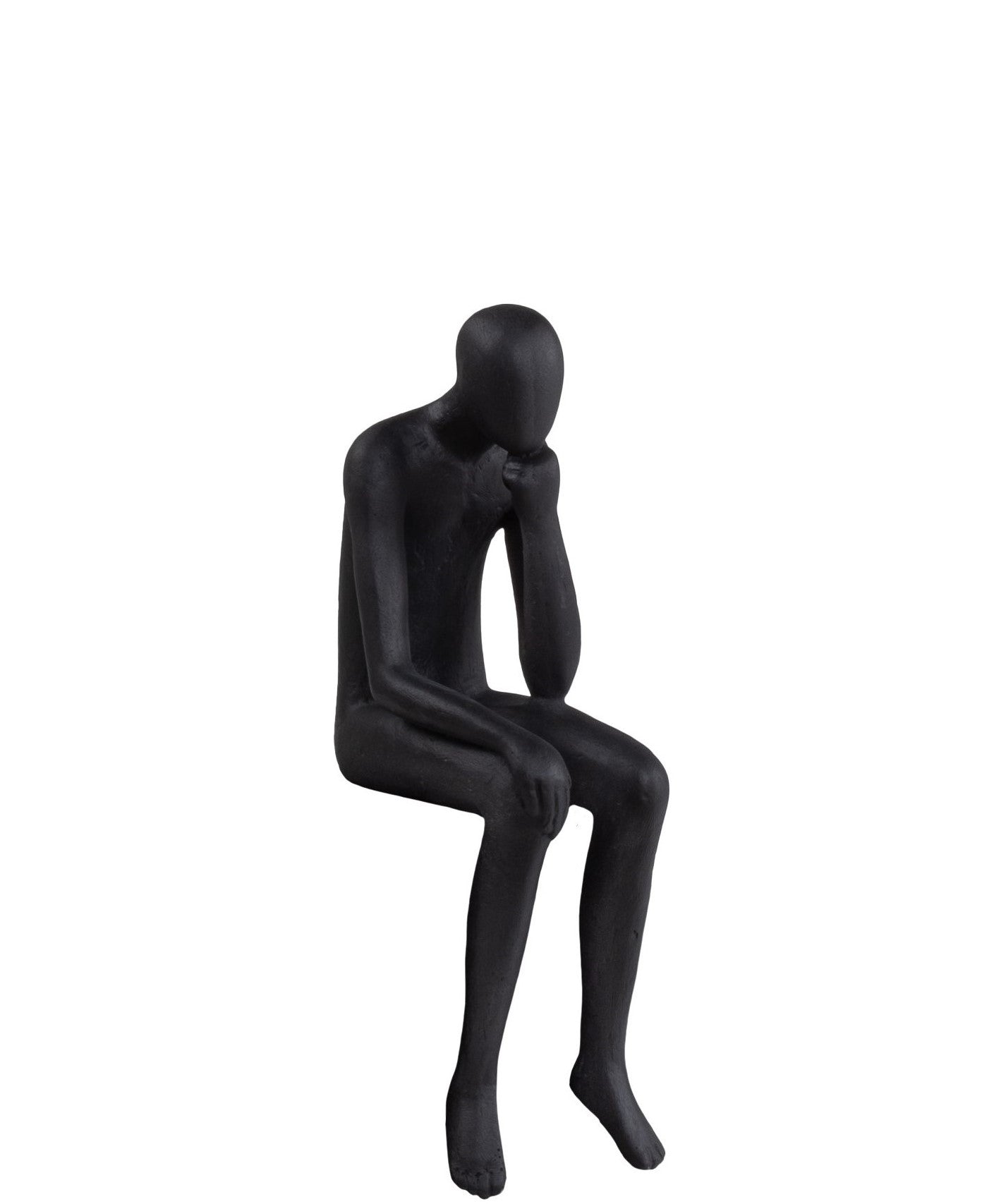 LOUNGE SITTING MAN THINKING STATUE