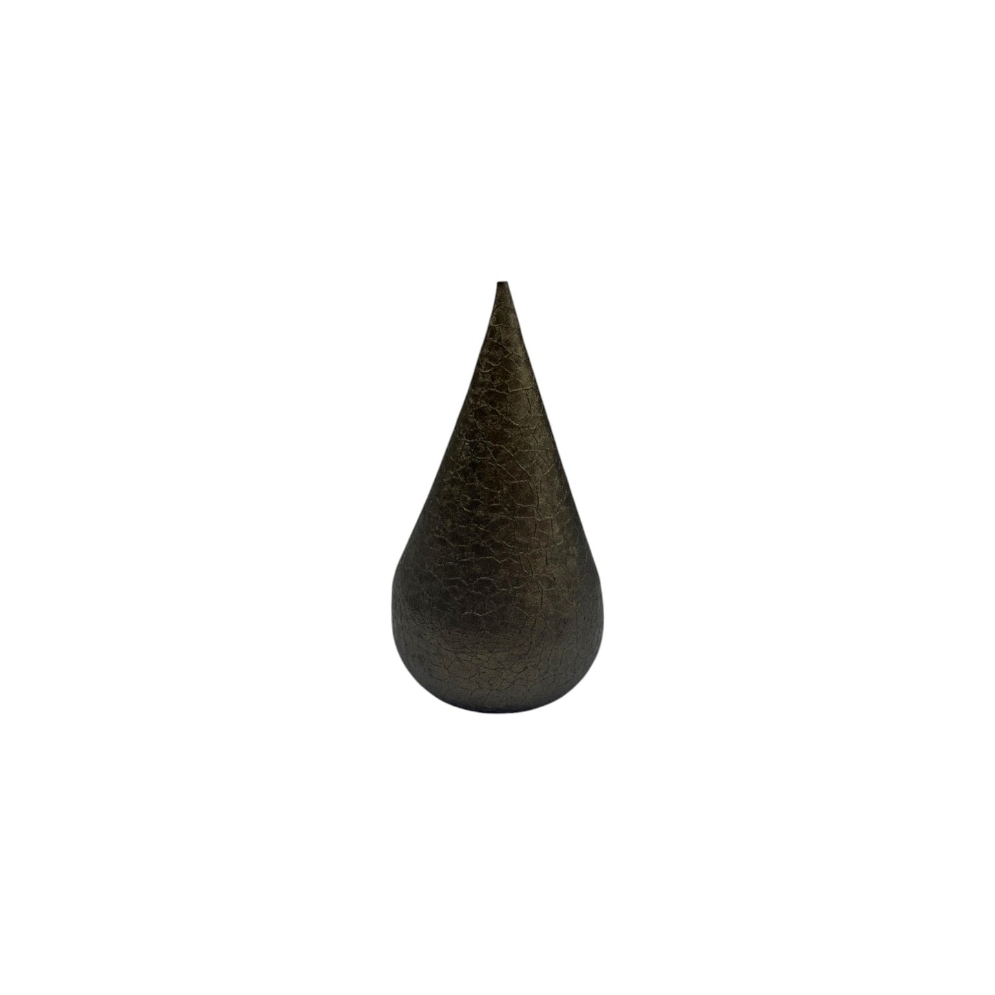 METAL CANDLE HOLDER DROP SHAPED