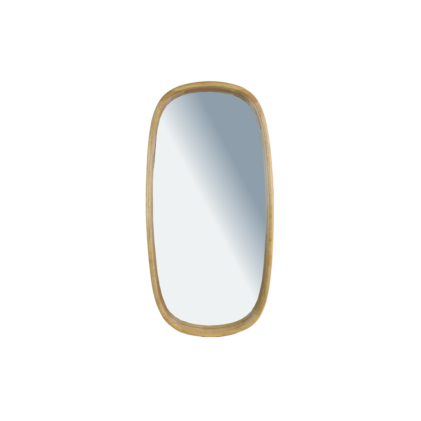 MIRROR NATURAL WOOD RECTANGLE