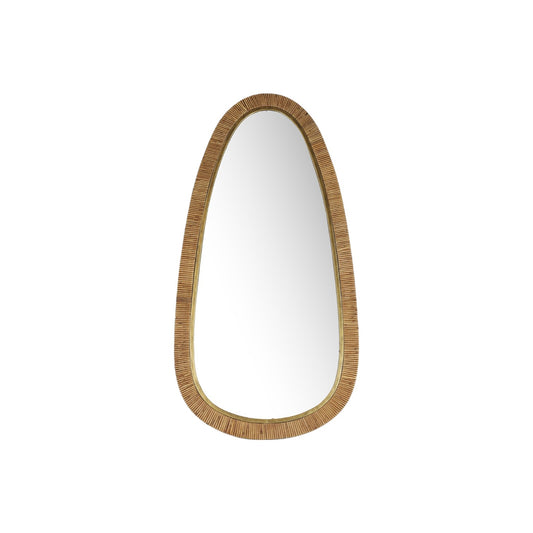 MIRROR SMALL OVAL AREN NATURAL