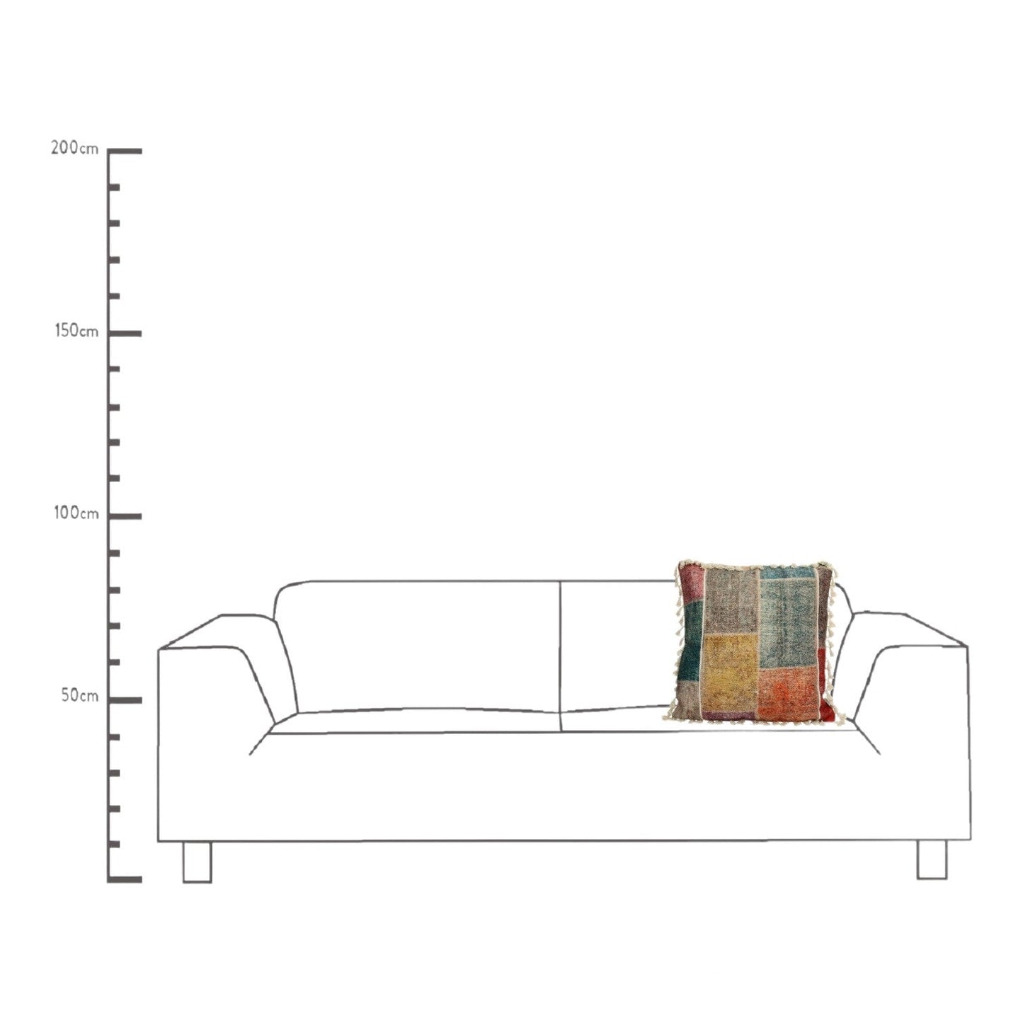 MULTICOLOR COTTON CUSHION